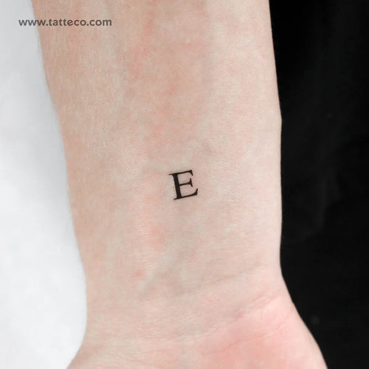 Tatuaje temporal de épsilon mayúscula - Juego de 3