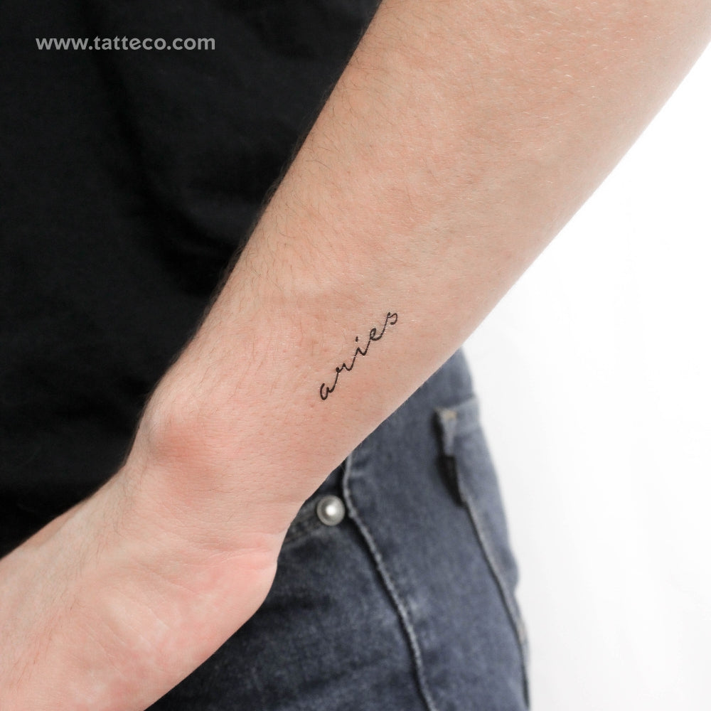 Tatuaje temporal de Aries - Juego de 3