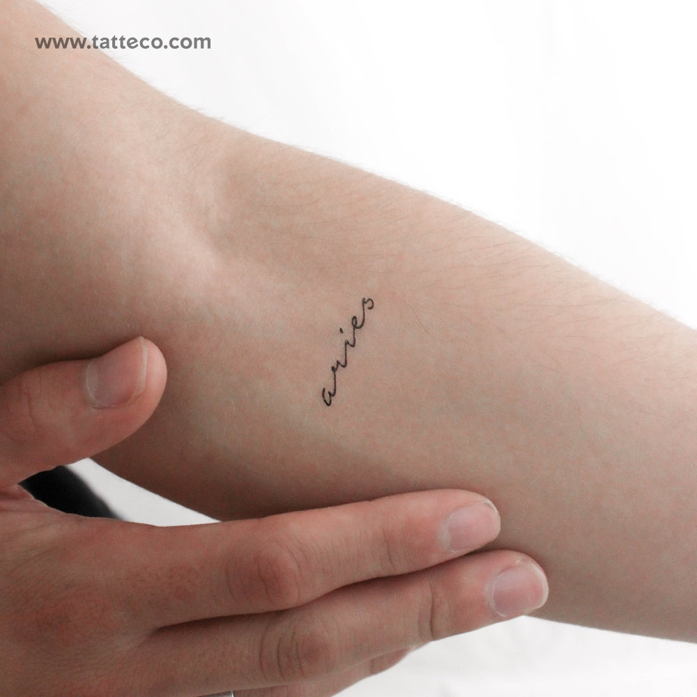 Tatuaje temporal de Aries - Juego de 3