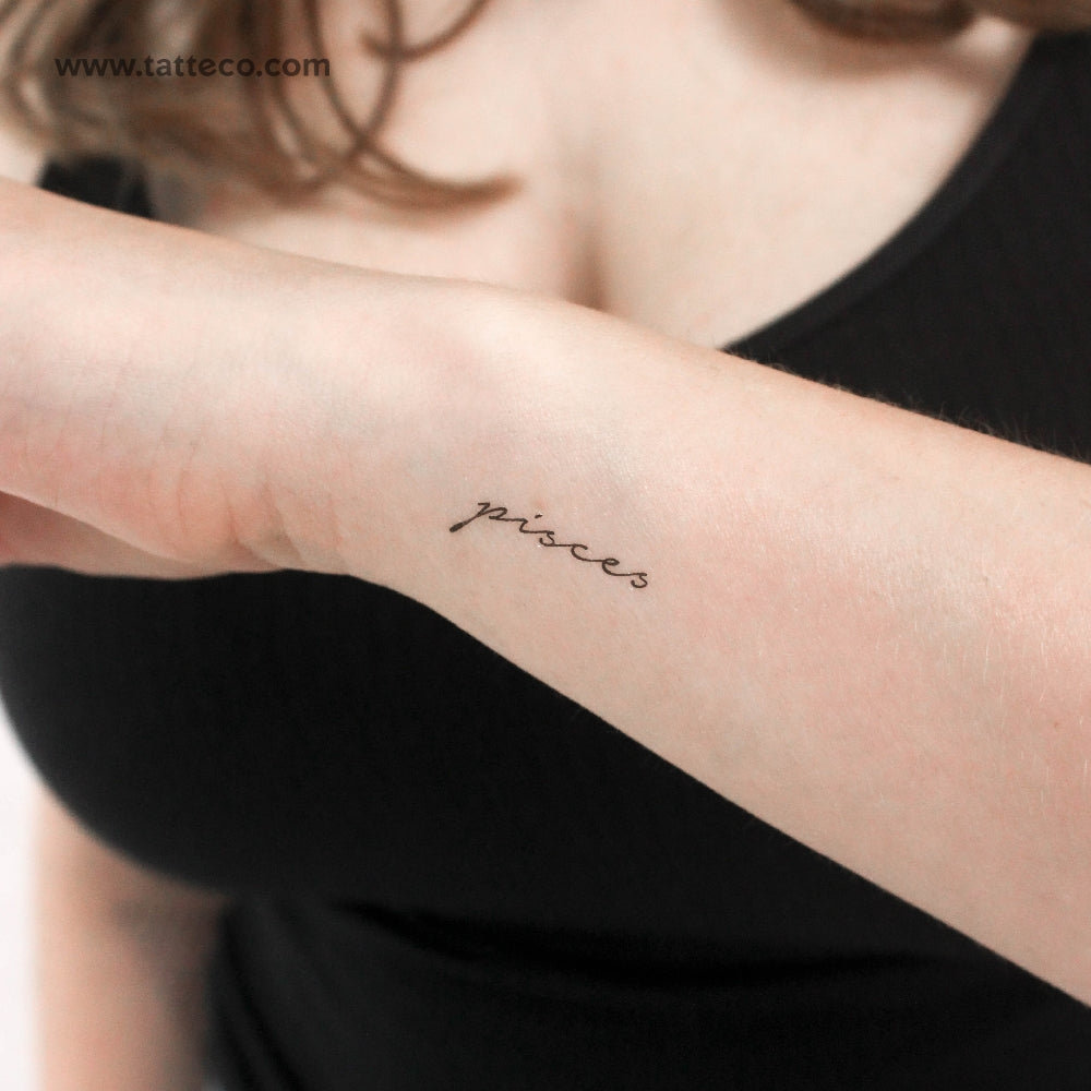 Pisces Temporary Tattoo - Set of 3