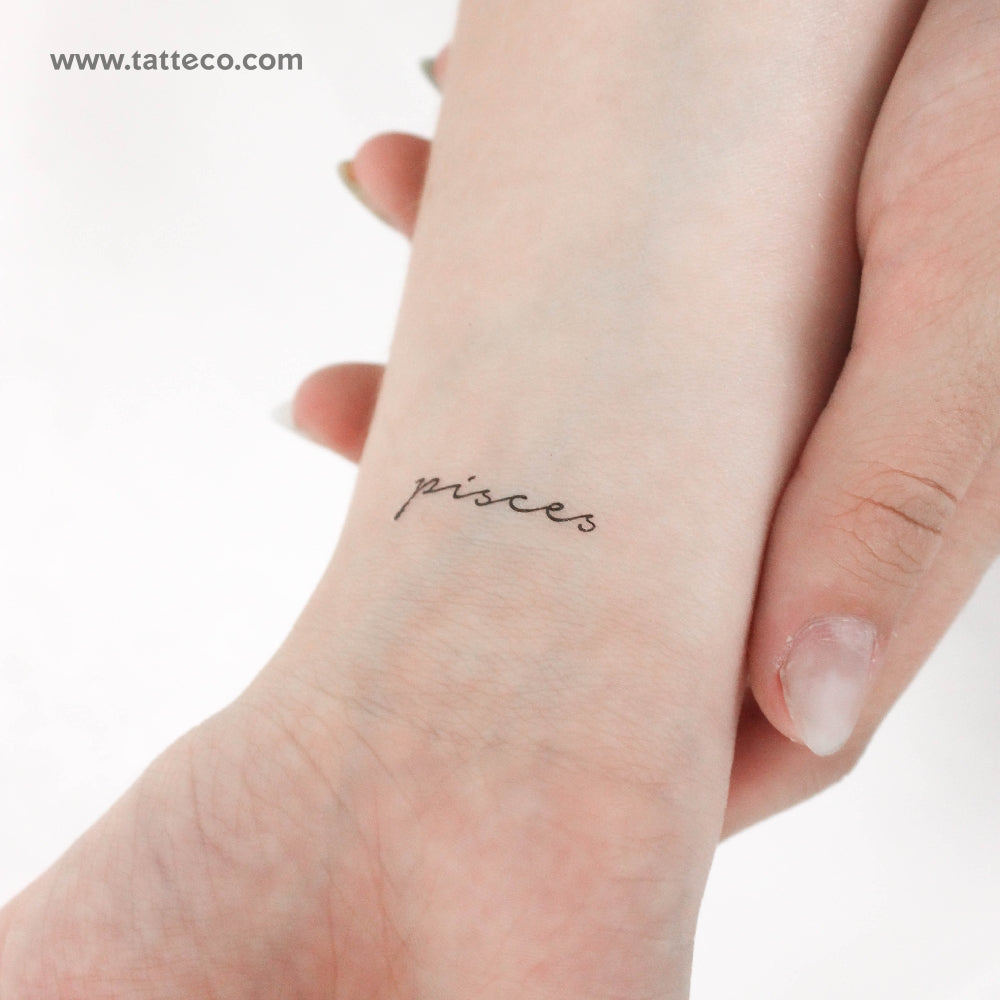 Pisces Temporary Tattoo - Set of 3