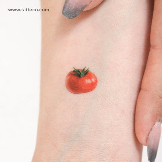 Little Red Tomato Temporary Tattoo - Set of 3