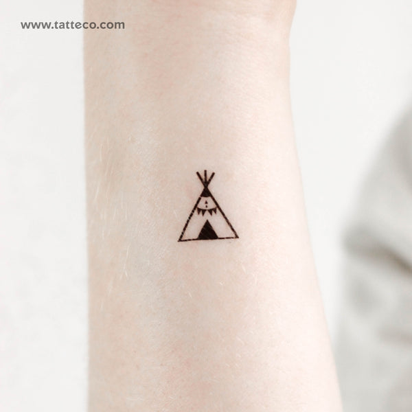 Tiny Tipi Temporary Tattoo - Set of 3