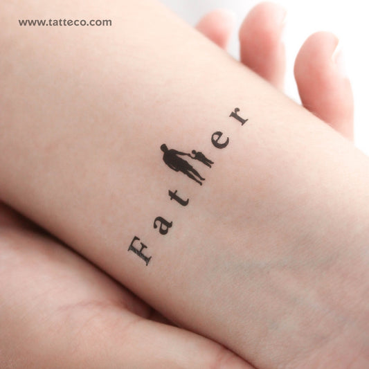Father Temporary Tattoo - Set of 3