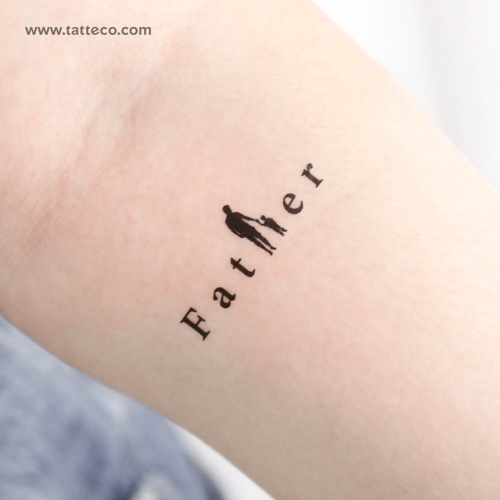 Tatuaje temporal de padre - Juego de 3