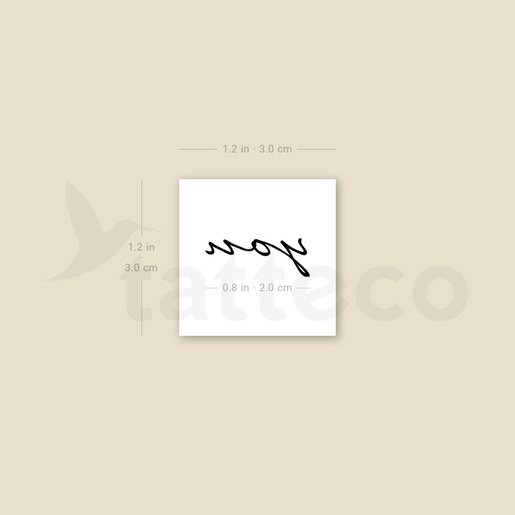 You Temporary Tattoo - Set of 3