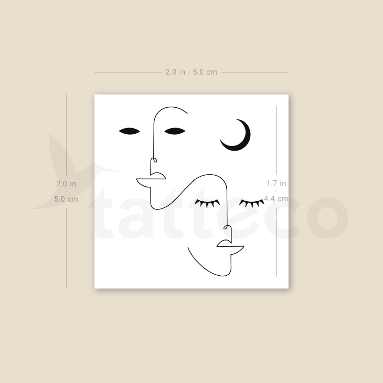 Divine Balance by Jakenowicz Temporary Tattoo - Set of 3