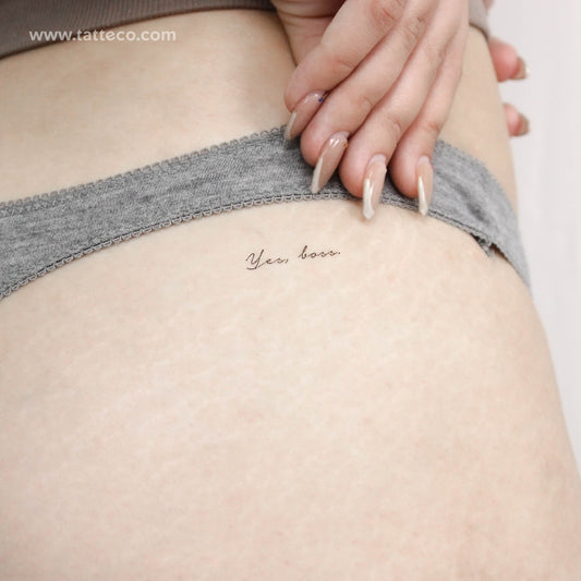 Yes, Boss Temporary Tattoo - Set of 3