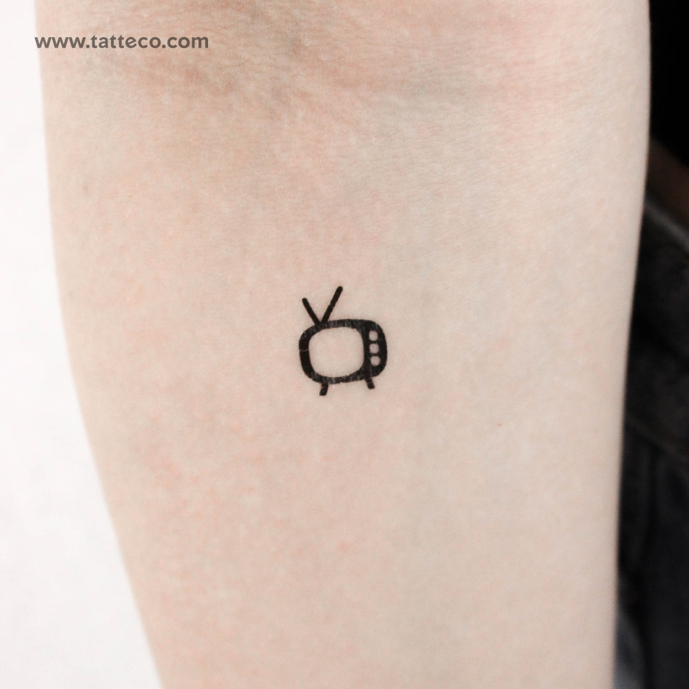 TV Temporary Tattoo - Set of 3