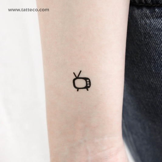 TV Temporary Tattoo - Set of 3