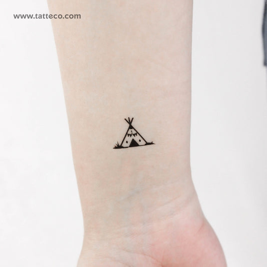 Small Tipi Temporary Tattoo - Set of 3