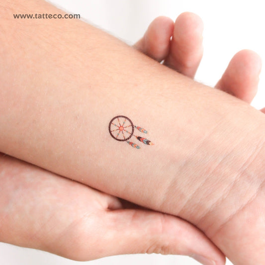 Color Dreamcatcher Temporary Tattoo - Set of 3
