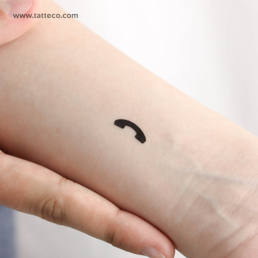 Phone Call Temporary Tattoo - Set of 3