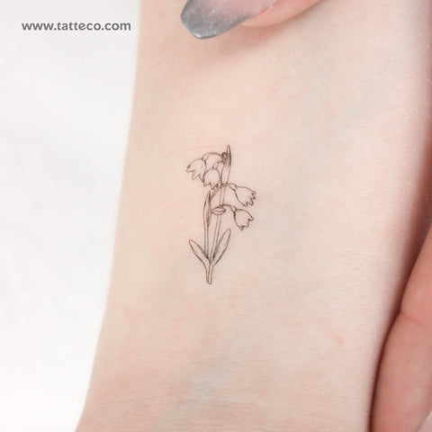 Spring Snowflake Temporary Tattoo - Set of 3