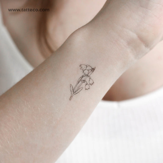 Spring Snowflake Temporary Tattoo - Set of 3