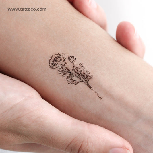 Buttercup Temporary Tattoo - Set of 3