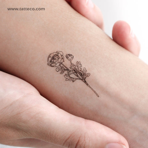 Buttercup Temporary Tattoo - Set of 3