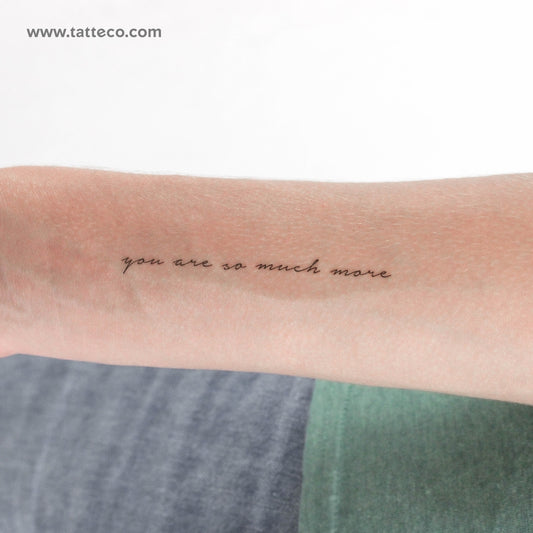 Tatuaje temporal "Eres mucho más" - Juego de 3