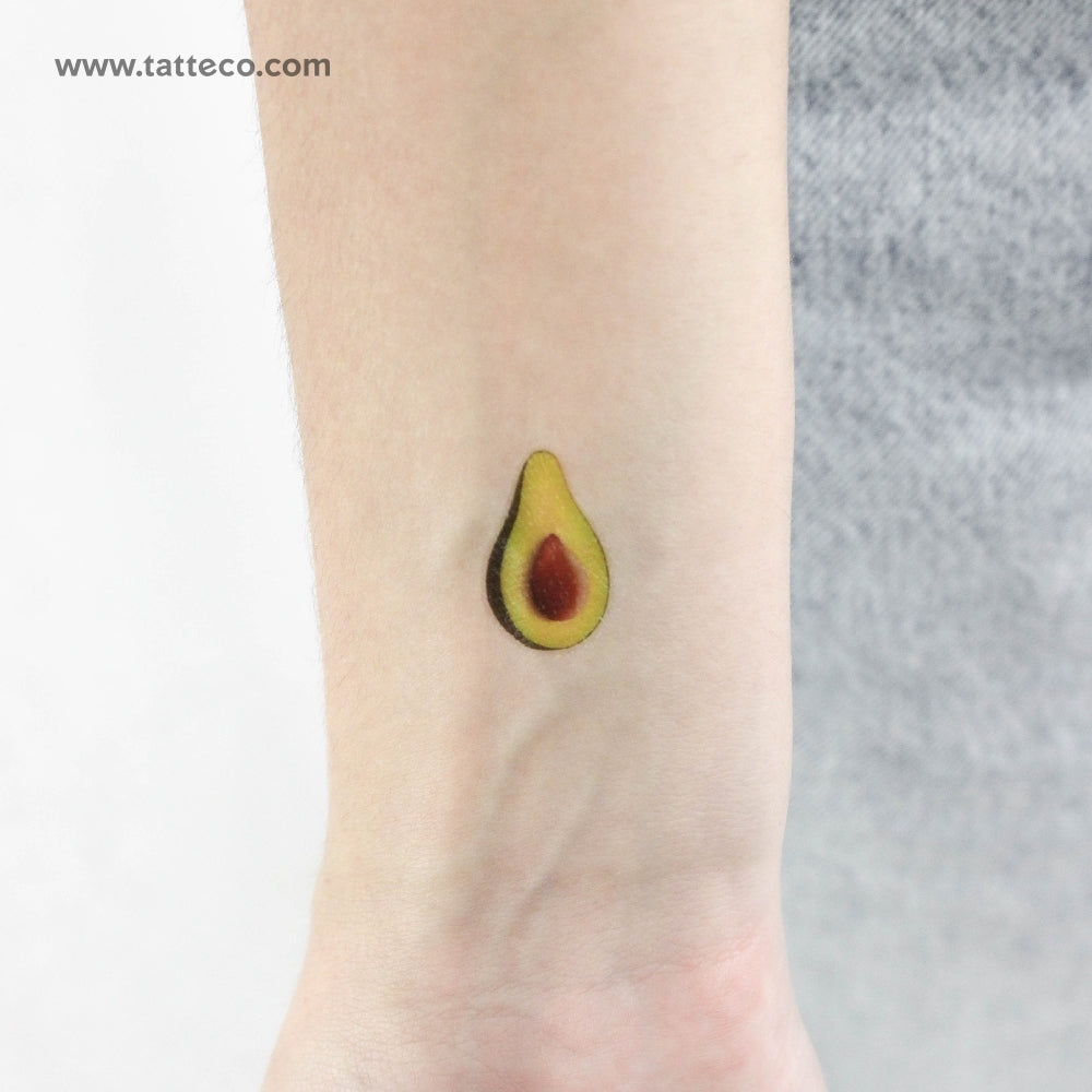 Tatuaje temporal de aguacate - Juego de 3