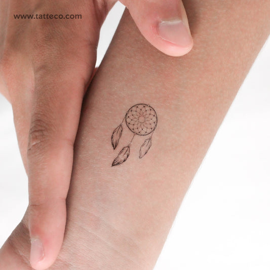 Tatuaje temporal de atrapasueños pequeño (juego de 3)