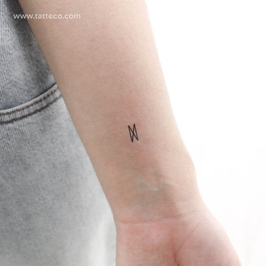 Dagaz Rune Temporary Tattoo - Set of 3