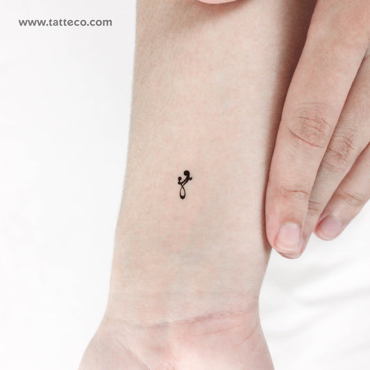 Tatuaje temporal pequeño de madre e hijo (juego de 3)