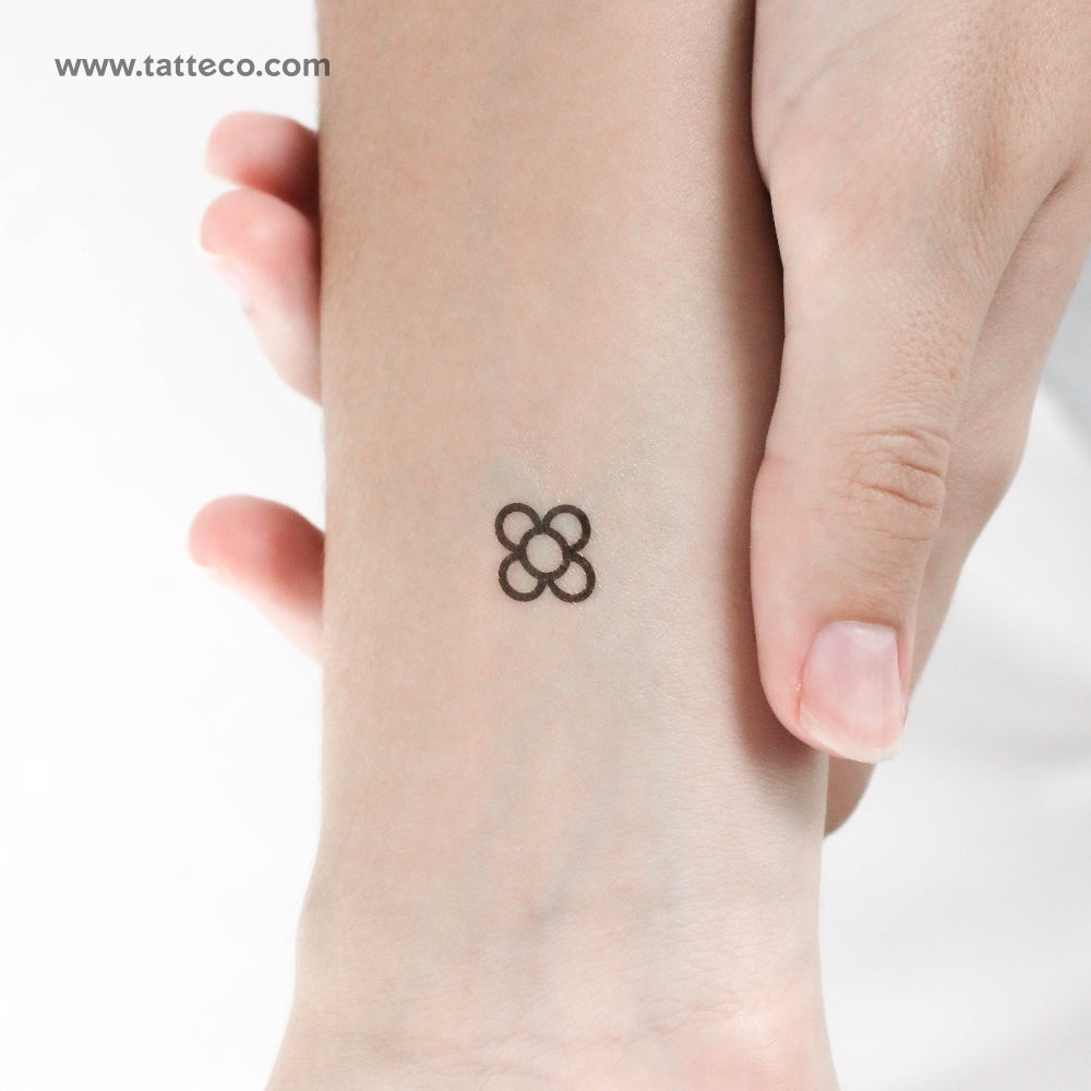Tatuaje temporal de la pequeña flor de Barcelona (juego de 3)