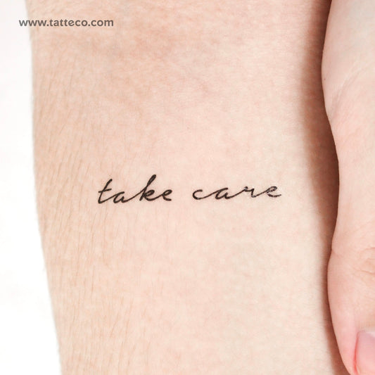 Take Care Temporary Tattoo - Set of 3