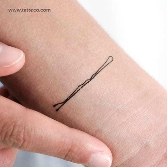 Hair Pin Temporary Tattoo - Set of 3