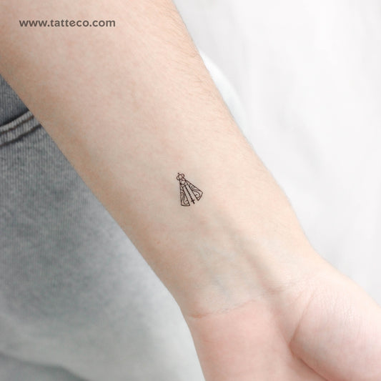 Tiny Nossa Senhora Aparecida Temporary Tattoo - Set of 3