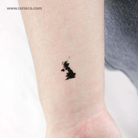 UK Map Temporary Tattoo - Set of 3