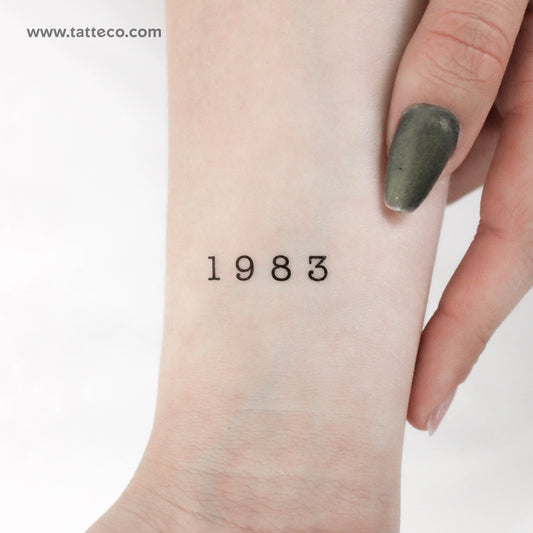 Tatuaje temporal de 1983 - Juego de 3