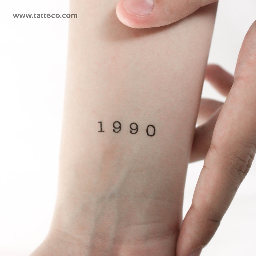 1990 Temporary Tattoo (Set of 3)