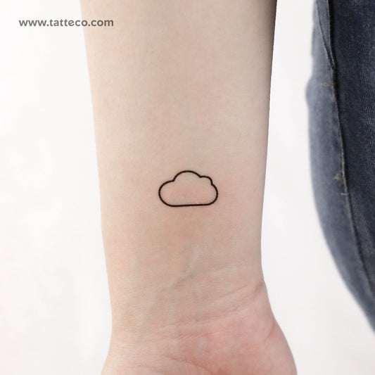 Tatuaje temporal de nube - Juego de 3