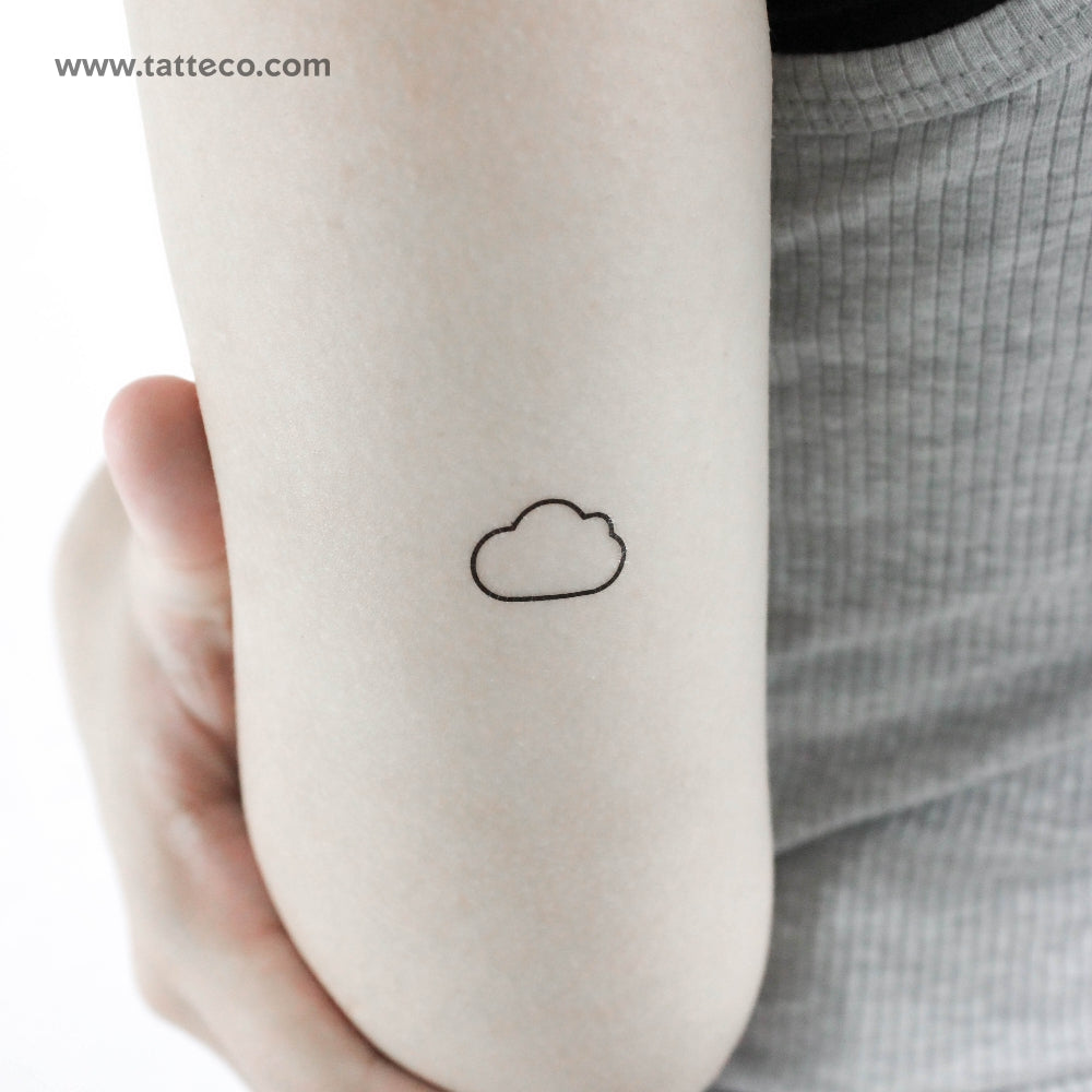 Cloud Temporary Tattoo - Set of 3