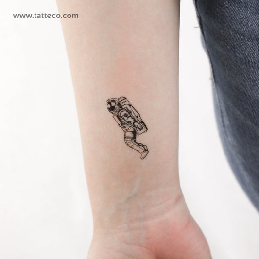 Tatuaje temporal de cosmonauta - Juego de 3