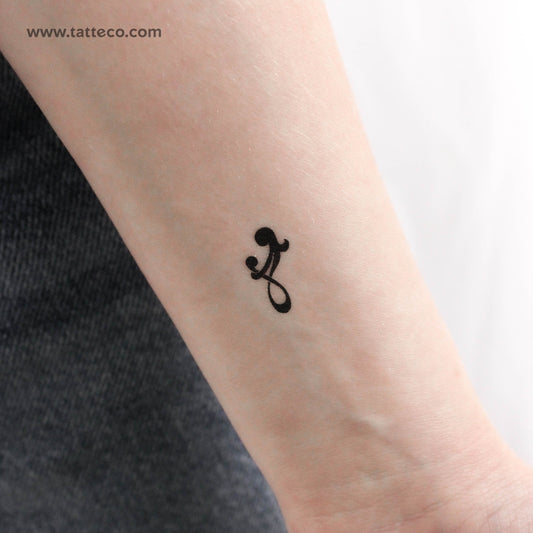 Tatuaje temporal pequeño del símbolo del infinito: madre e hijo (juego de 3)