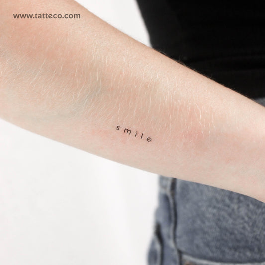 Little 'Smile' Temporary Tattoo - Set of 3