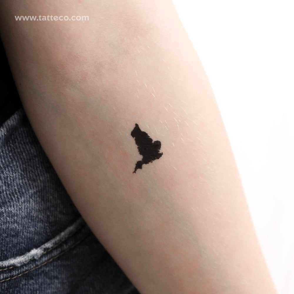 Tatuaje temporal pequeño del mapa de Inglaterra (juego de 3)