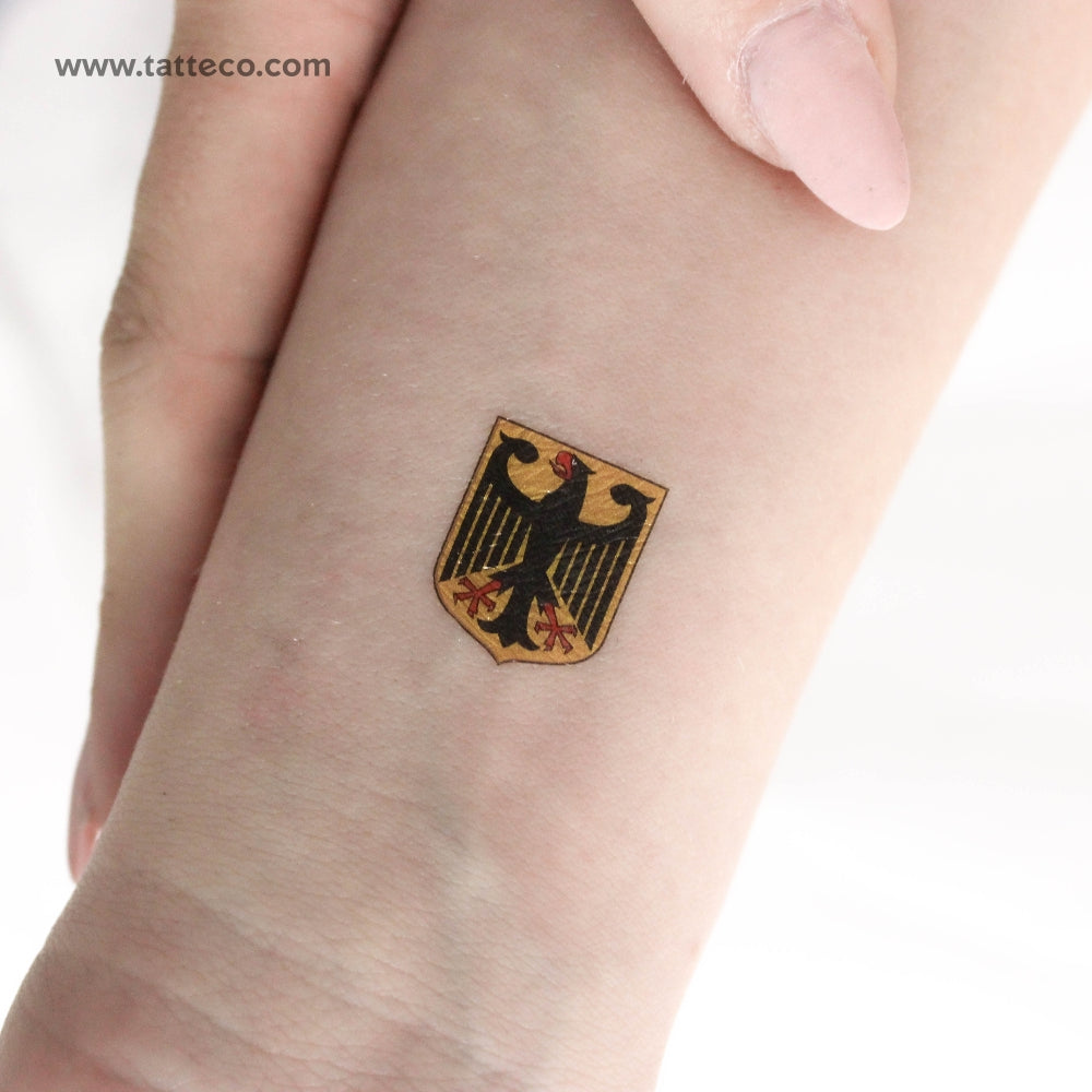 Germany Coat Of Arms Temporary Tattoo Set Of 3 Tatteco Germany Coat Of Arms Temporary Tattoo Set Of 3 Tatteco