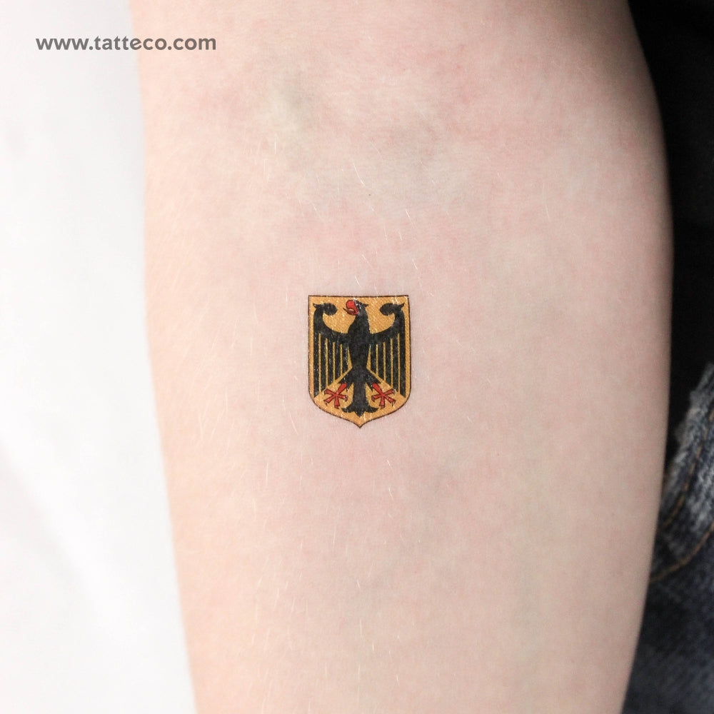 Germany Coat Of Arms Temporary Tattoo Set Of 3 Tatteco Germany Coat Of Arms Temporary Tattoo Set Of 3 Tatteco