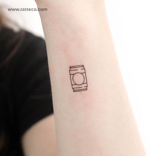 Beer Can Temporary Tattoo - Set of 3