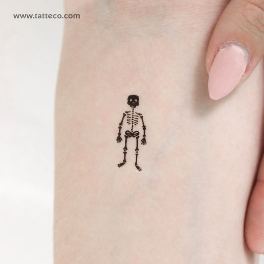 Little Skeleton Temporary Tattoo - Set of 3