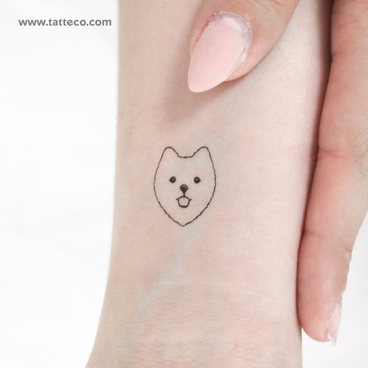 Tatuaje temporal de cara de Pomerania - Juego de 3