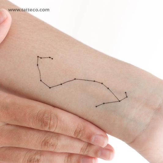 Tatuaje temporal de la constelación de Escorpio (juego de 3)