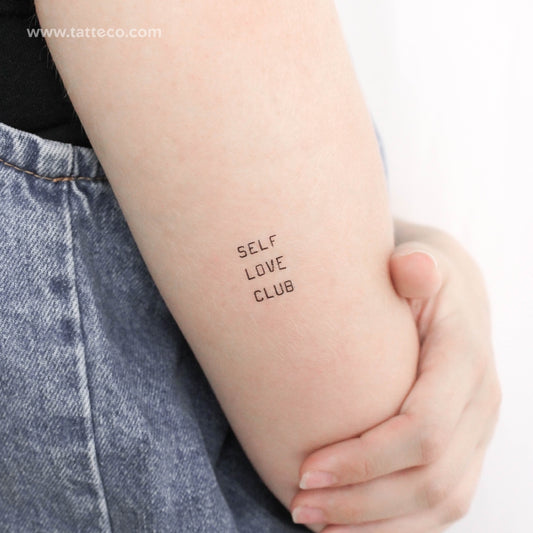 Tatuaje temporal del Club del Amor Propio - Juego de 3