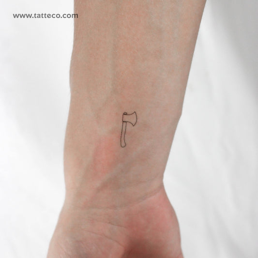 Tatuaje temporal de hacha pequeña - Juego de 3