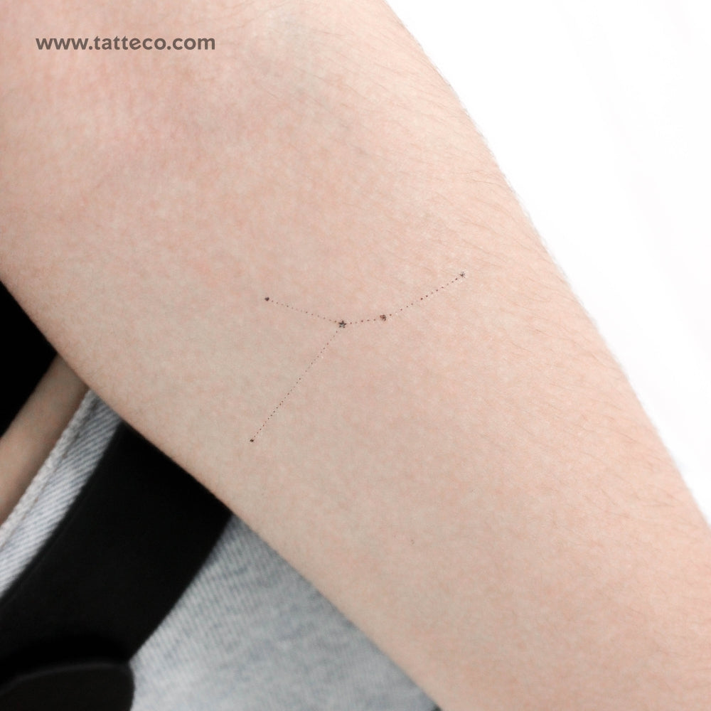 Minimalist Cancer Constellation Temporary Tattoo by Puntuak - Set of 3