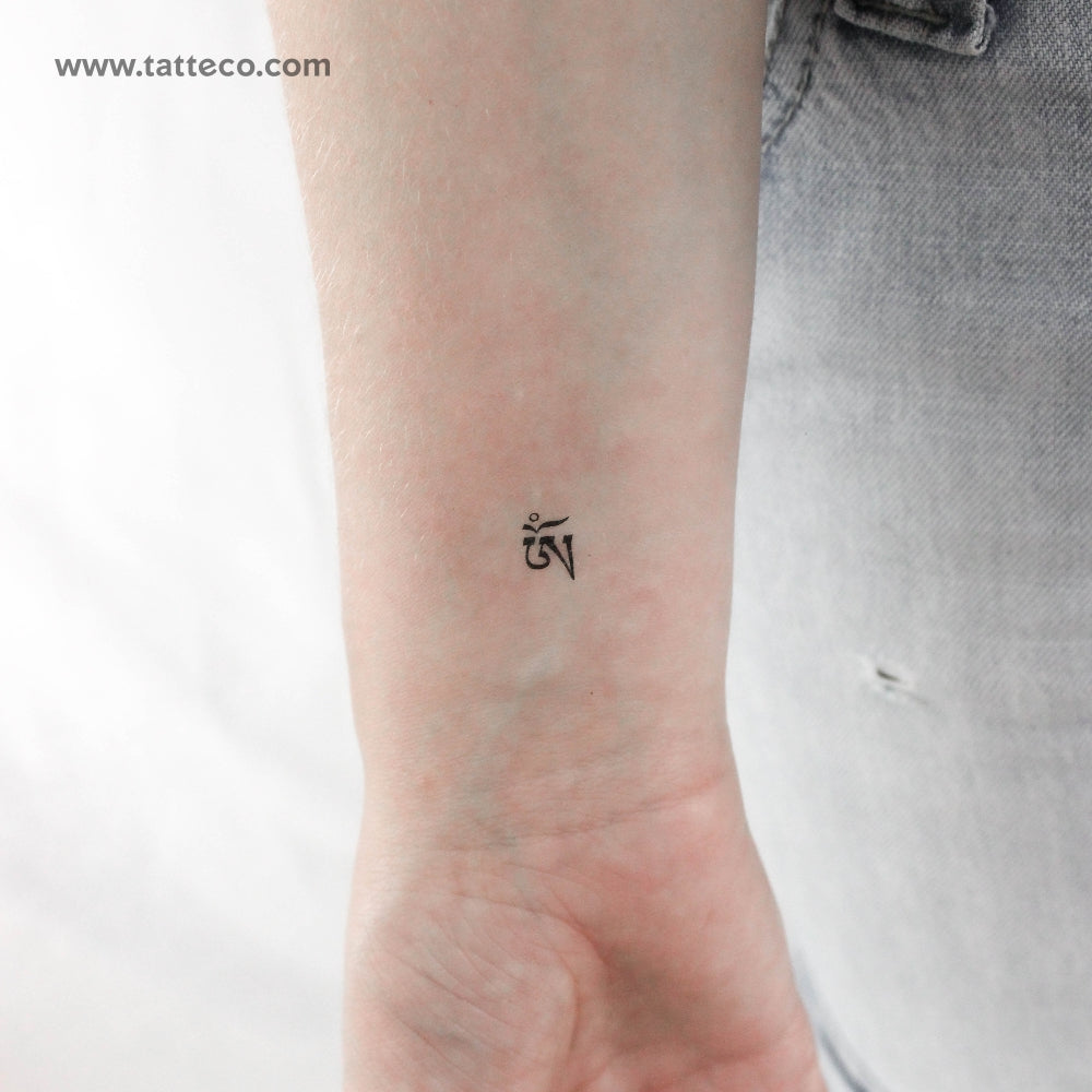 Tatuaje temporal Om tibetano - Juego de 3
