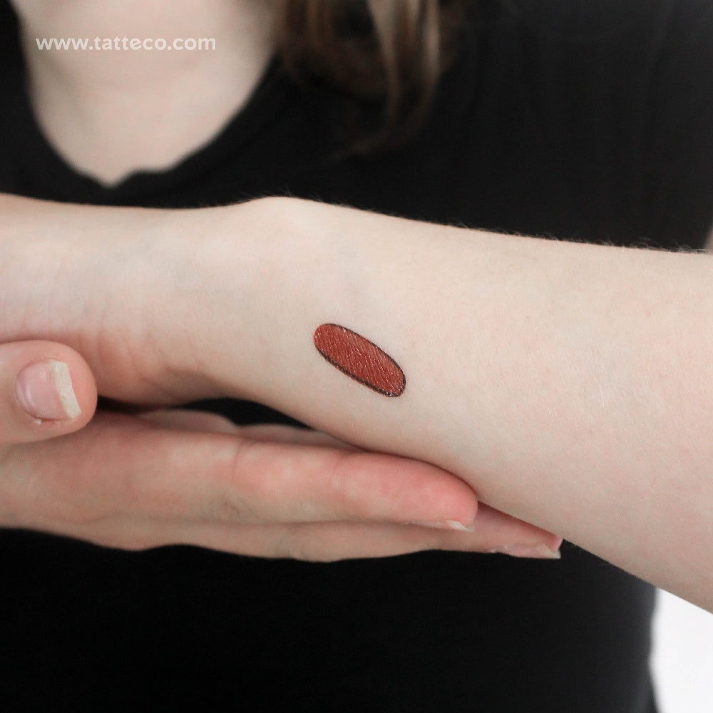 Tatuaje temporal de pastilla roja - Juego de 3